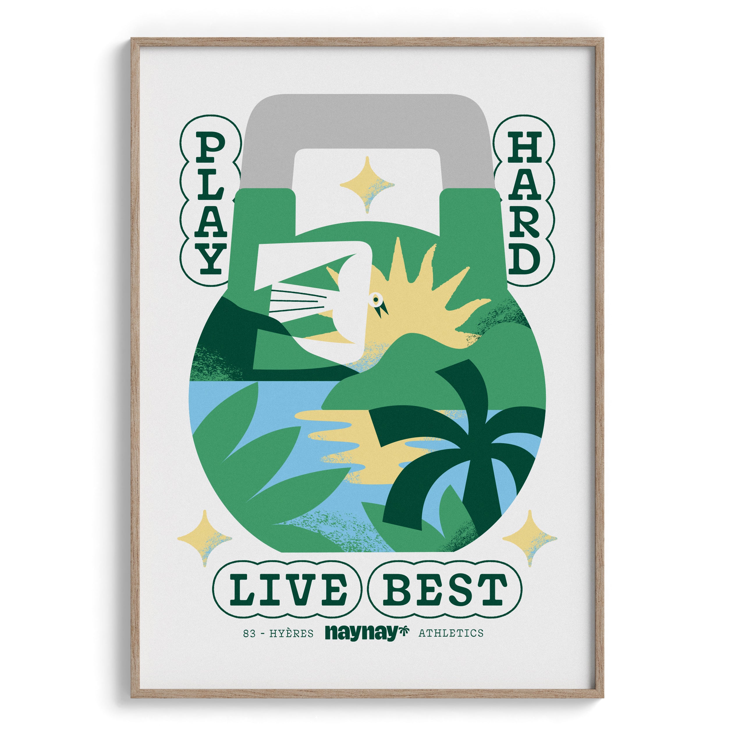 Poster Play hard, Live best