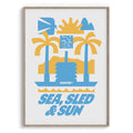 Poster Sea, Sled & Sun