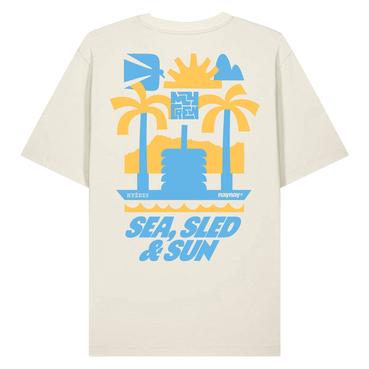 T-shirt Sea, Sled & Sun - Edition Hyrox challenge