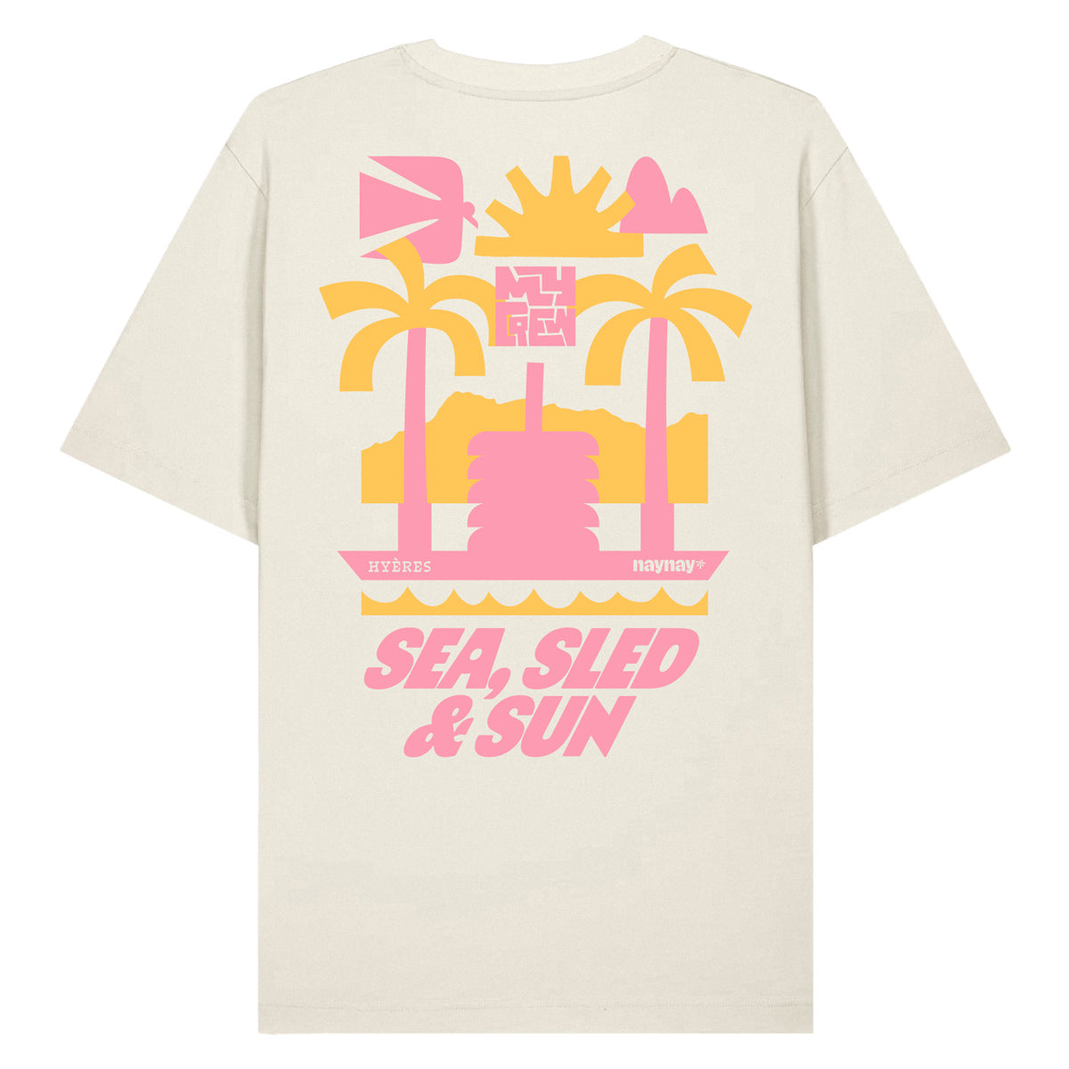 T-shirt Sea, Sled & Sun - Edition Hyrox challenge
